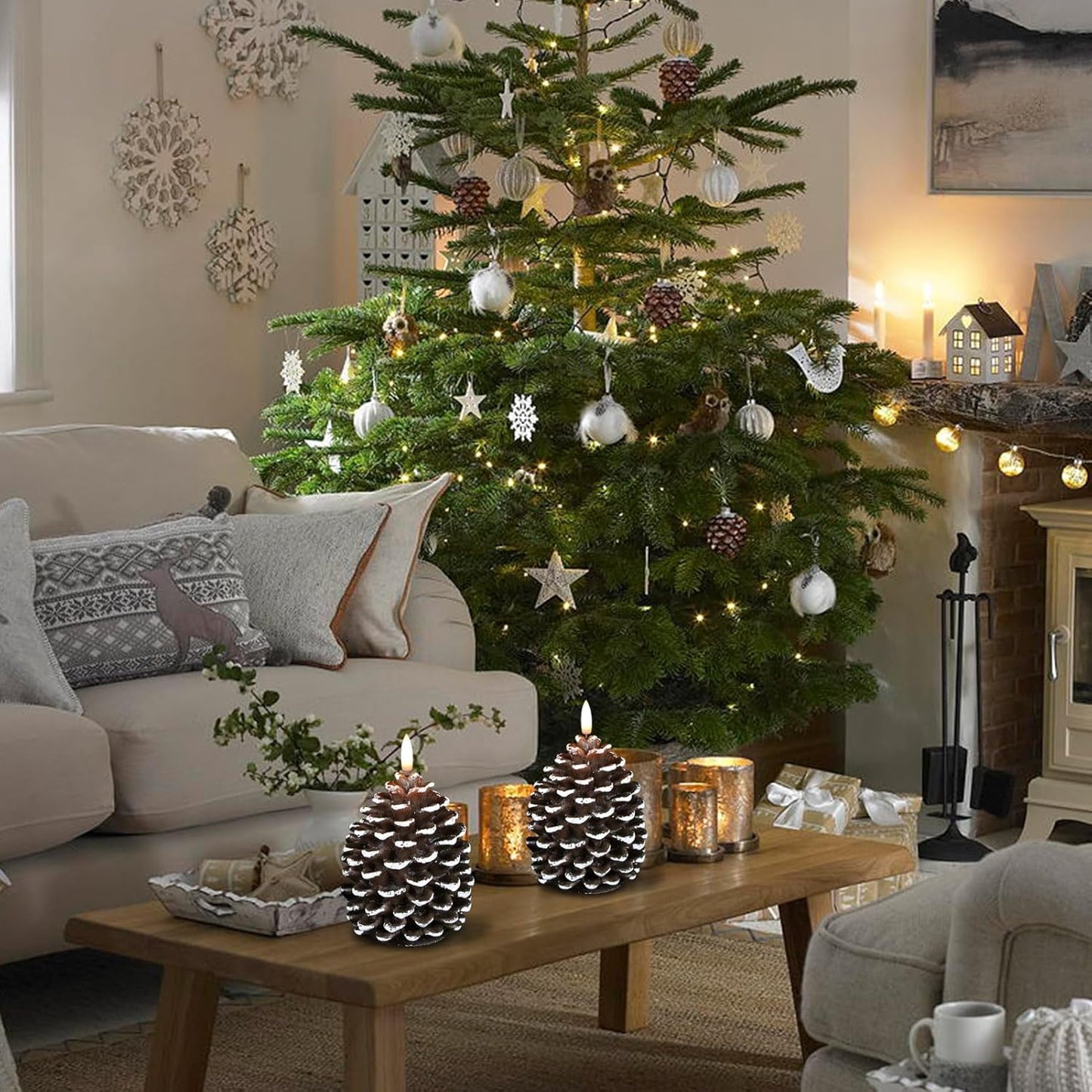 ✨Flamlösa kottljus som drivs med batterier