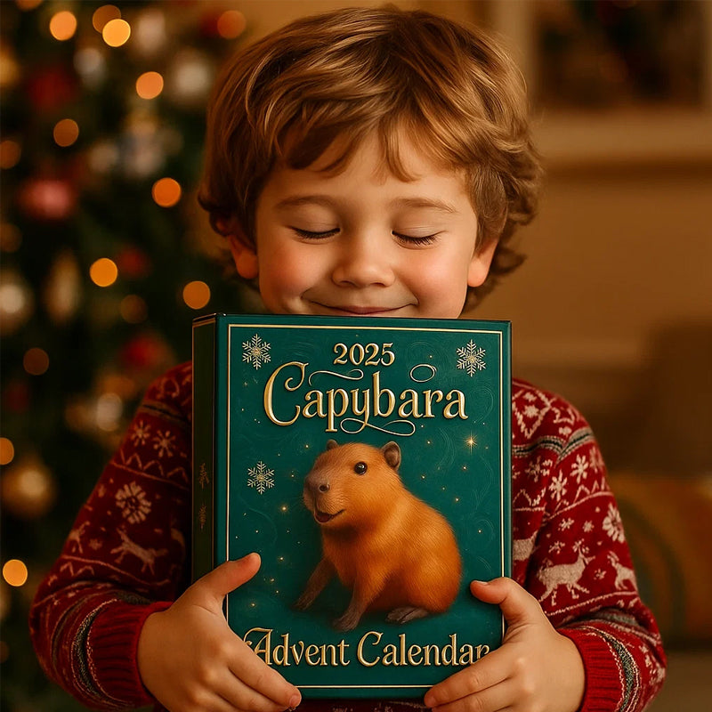 🐾 Calendrier de l'Avent Capybara 2025 — 24 jours de surprises douillettes 🎄✨