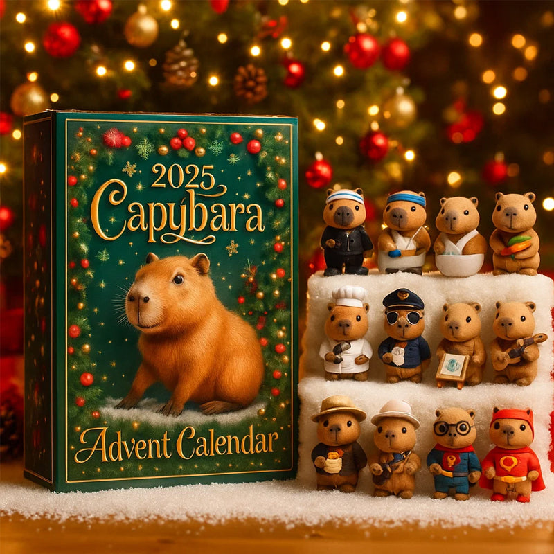 🐾 Calendrier de l'Avent Capybara 2025 — 24 jours de surprises douillettes 🎄✨