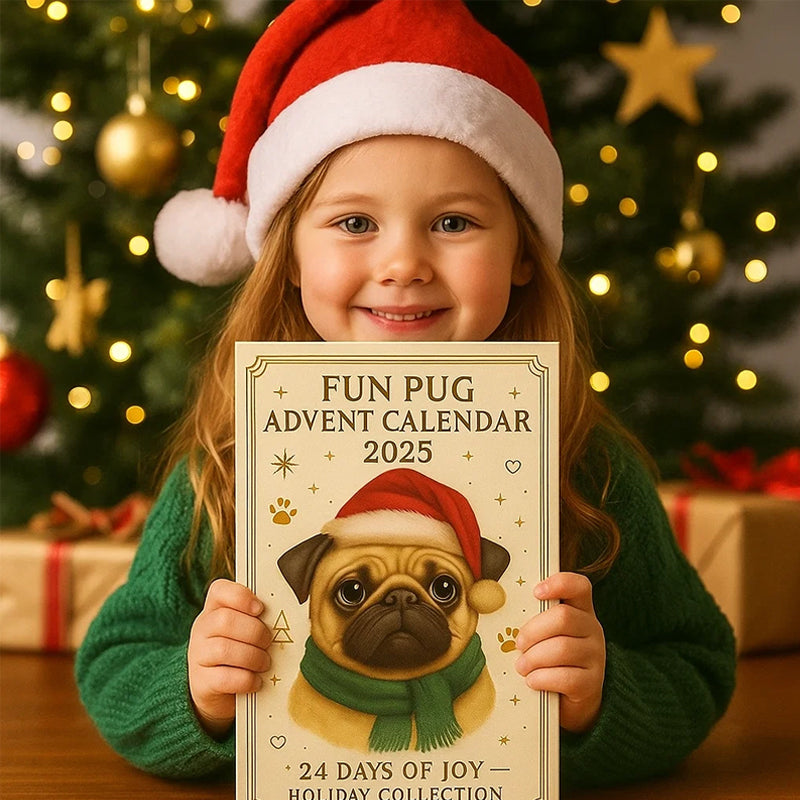 🐾🎄 Calendrier de l'Avent amusant Carlin 2025