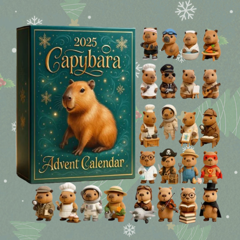🐾 Calendrier de l'Avent Capybara 2025 — 24 jours de surprises douillettes 🎄✨