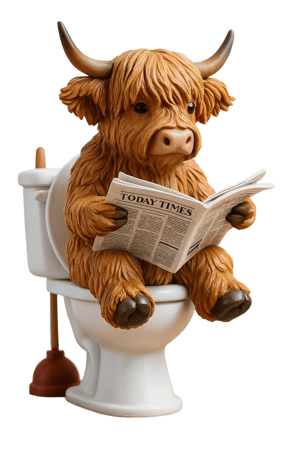 🐮Calendrier de l'Avent avec vache des Highlands 2025🎄✨ - Poupée 3D faite main avec vache des Highlands (24 pièces)