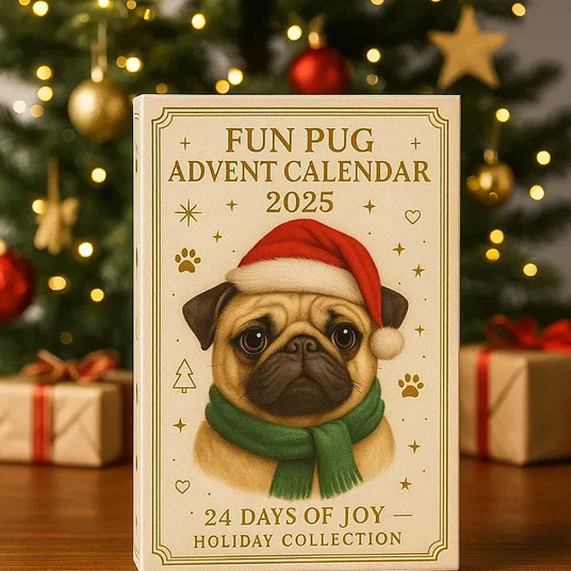 🐾🎄 Calendrier de l'Avent amusant Carlin 2025