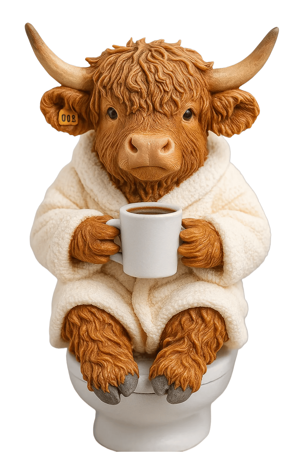 🐮Calendrier de l'Avent avec vache des Highlands 2025🎄✨ - Poupée 3D faite main avec vache des Highlands (24 pièces)