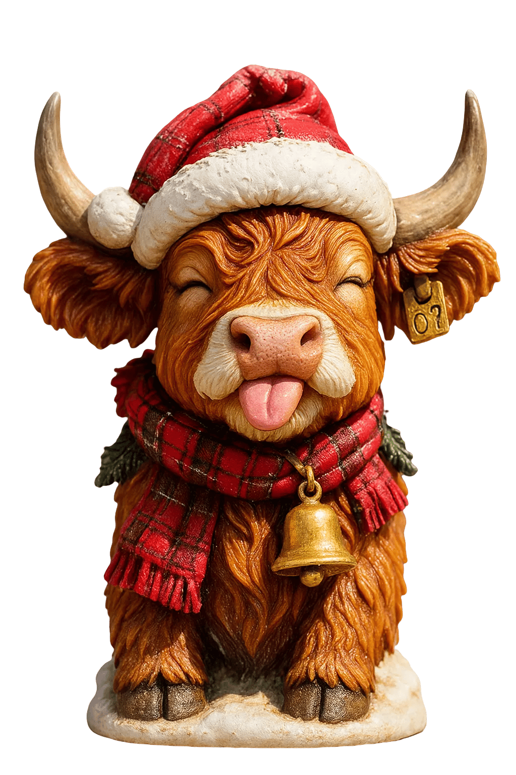 🐮Calendrier de l'Avent avec vache des Highlands 2025🎄✨ - Poupée 3D faite main avec vache des Highlands (24 pièces)