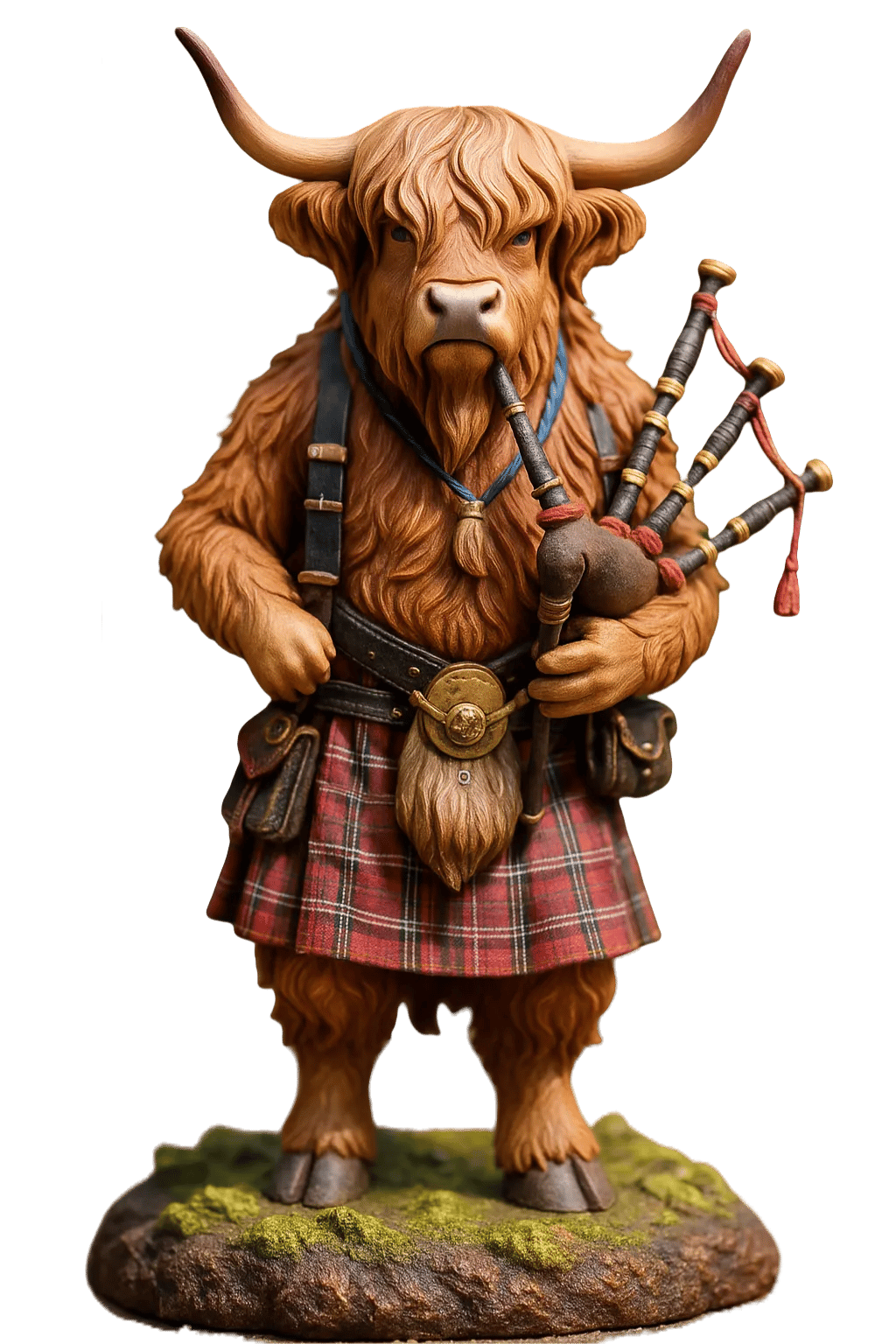 🐮Calendrier de l'Avent avec vache des Highlands 2025🎄✨ - Poupée 3D faite main avec vache des Highlands (24 pièces)