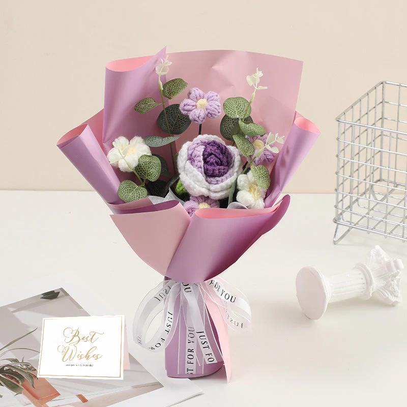 💕Mother's Day Special 💕Handmade Delicate Crochet Flower Bouquet