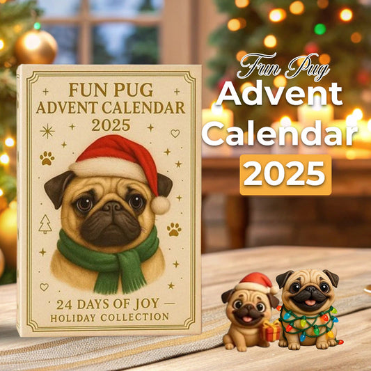 🐾🎄 Calendrier de l'Avent amusant Carlin 2025