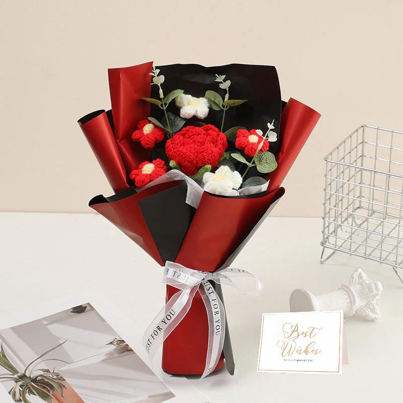 💕Mother's Day Special 💕Handmade Delicate Crochet Flower Bouquet