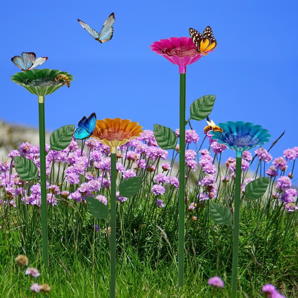 🐝🌷 Bienen- und Schmetterlingstrinkbrunnen aus Metall🎁