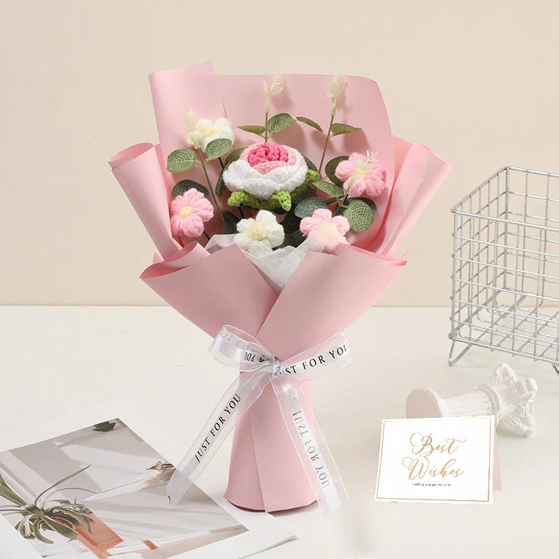 💕Mother's Day Special 💕Handmade Delicate Crochet Flower Bouquet