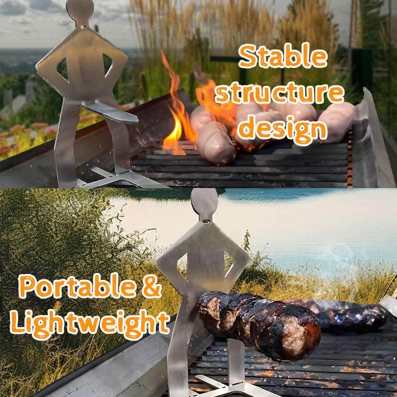 Outdoor Human-Shaped Sausage Grill