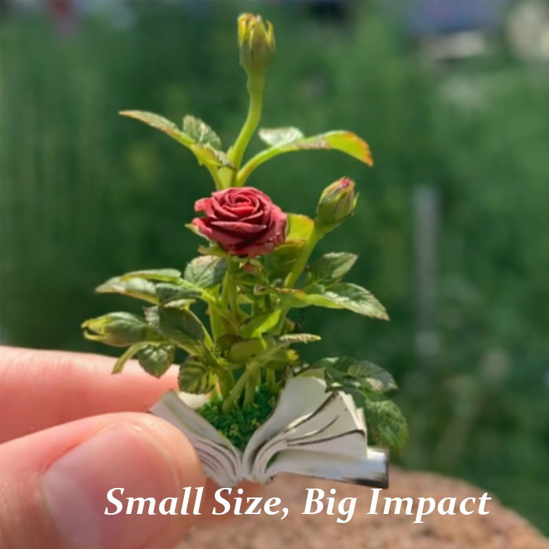 Miniature Book Flowers: A Fairy Tale in the Palm of Your Hand