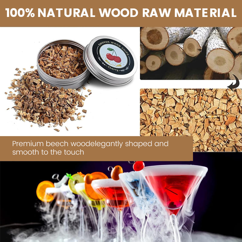 Set aus geräuchertem Weinfass