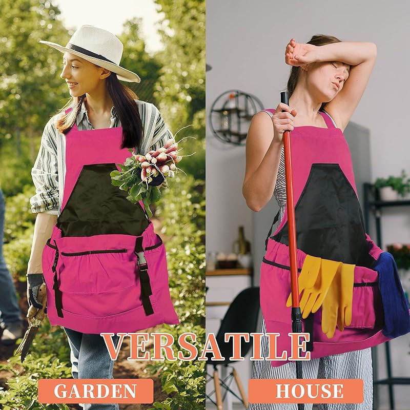 Fruit and vegetable picking apron with pockets