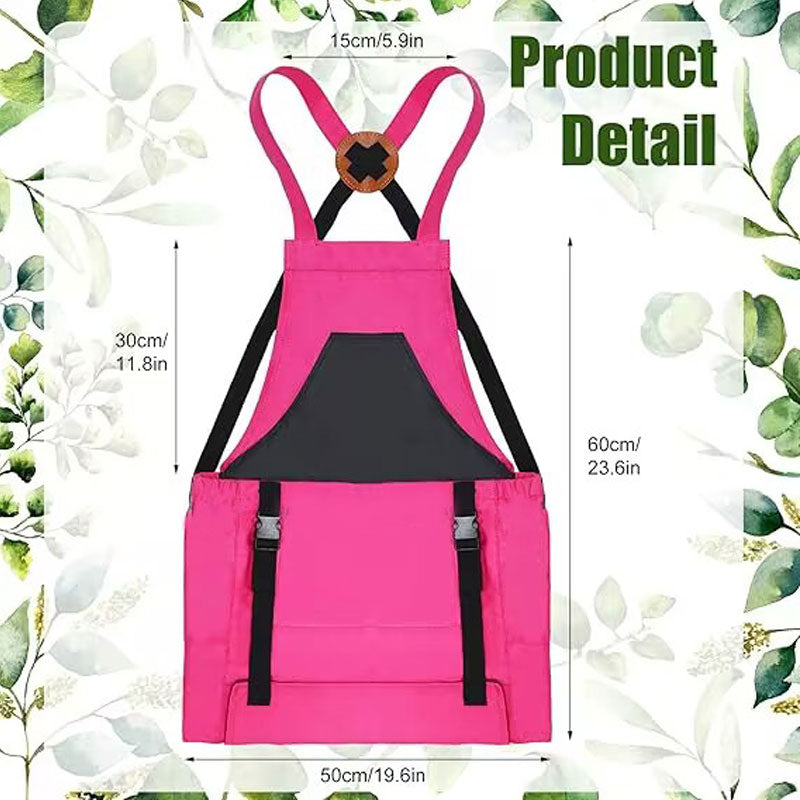 Fruit and vegetable picking apron with pockets